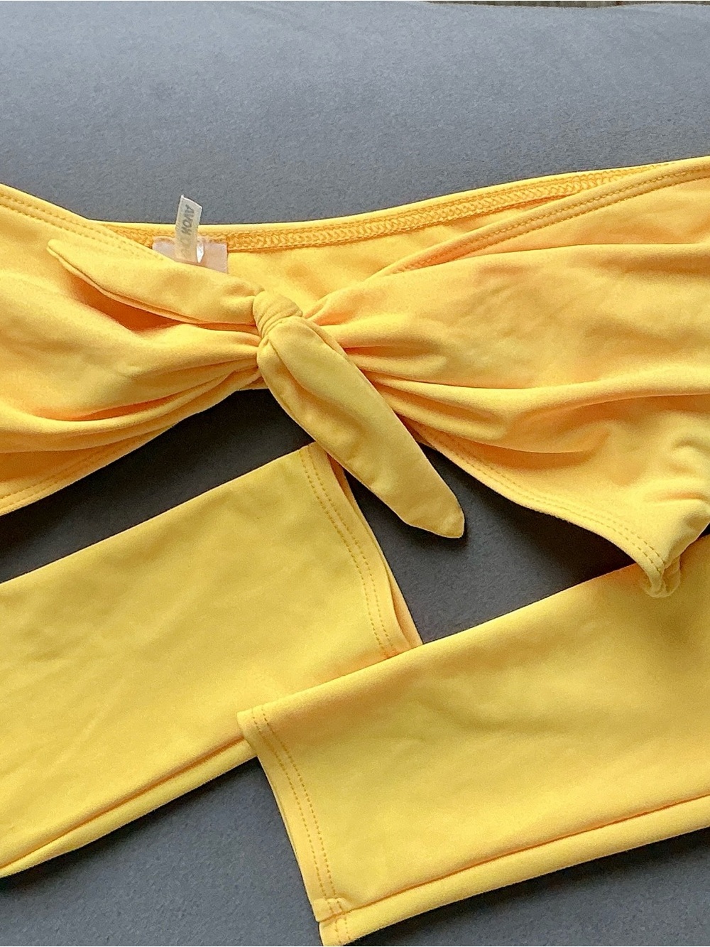 Fashion Nova Sunny Yellow Bikini top Large